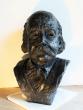 buste de Flaubert réalisé en terre puis en bronze 2021